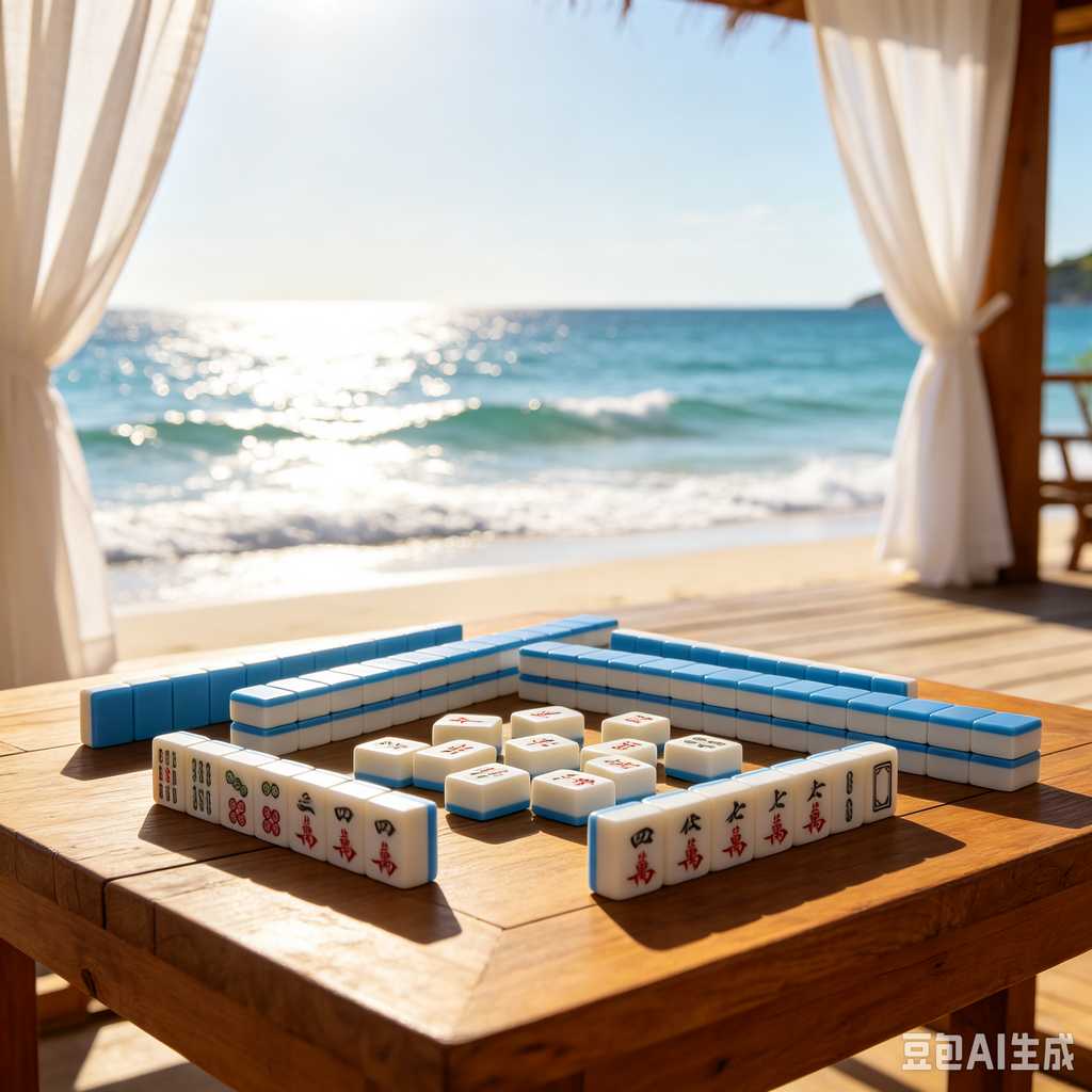 blue mahjong tiles