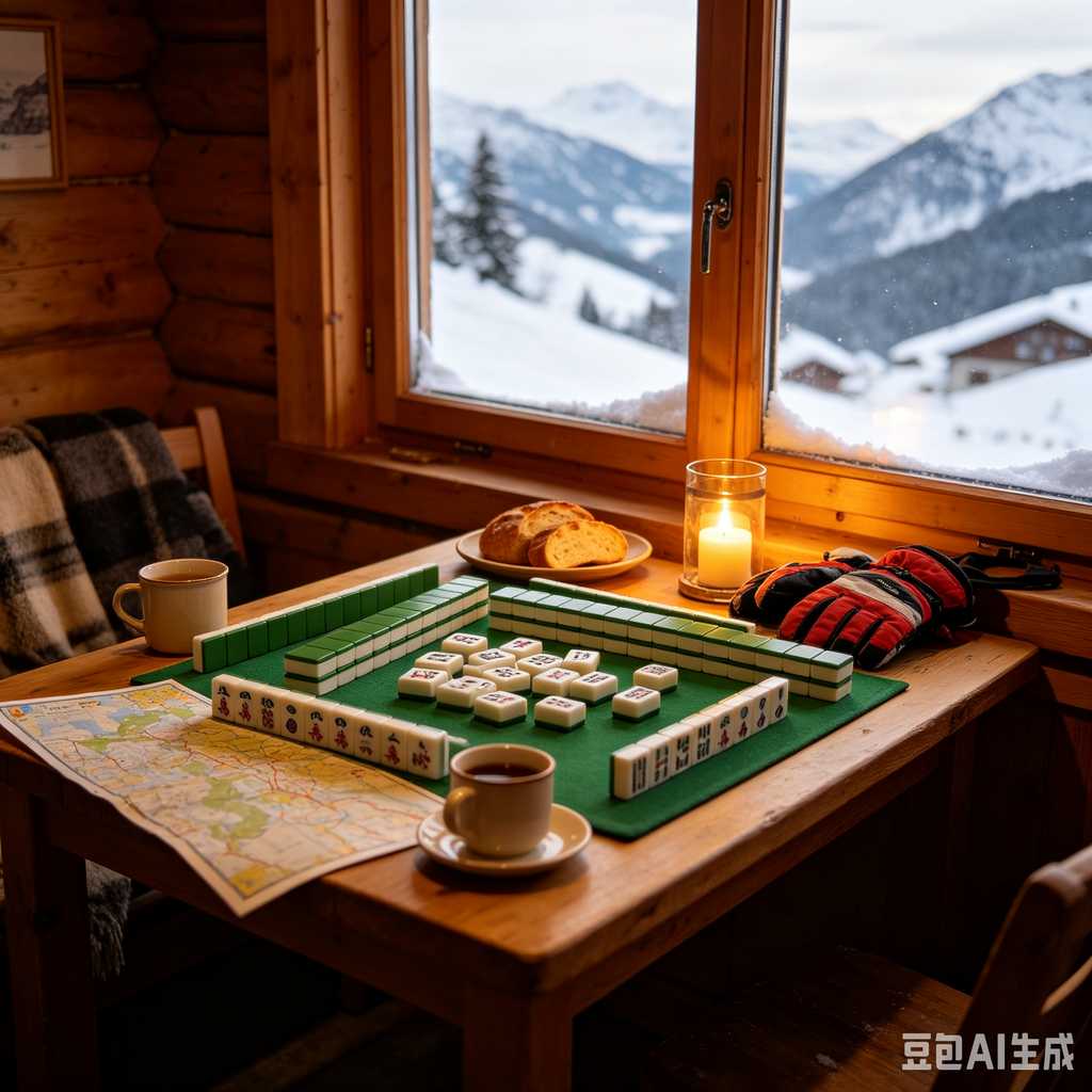 hotel room mahjong set