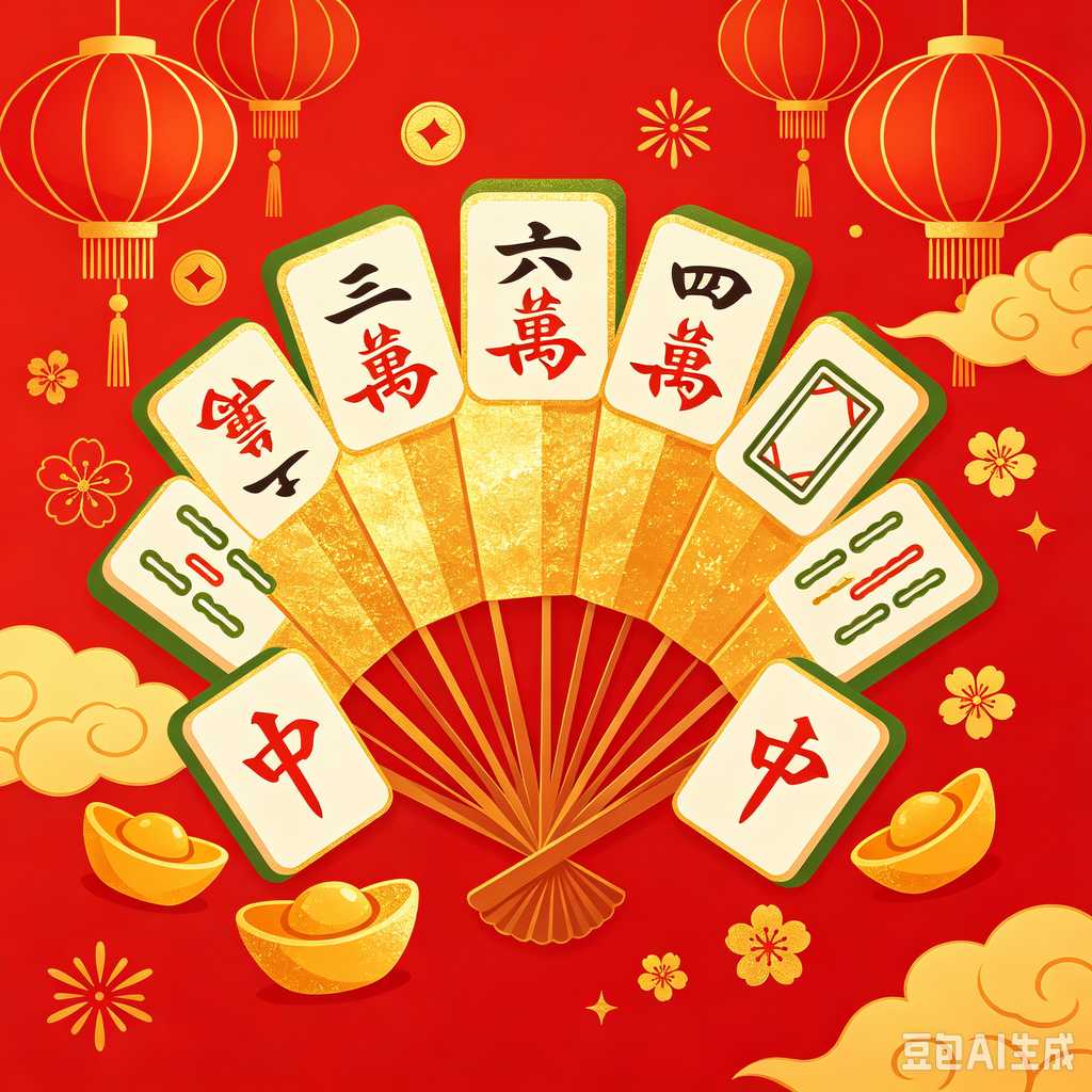 decorative mahjong tiles set