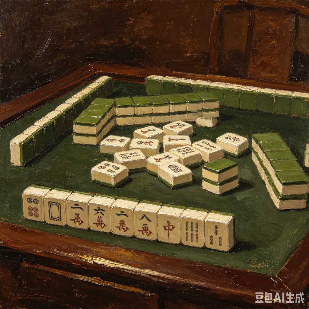 cedar wood mahjong tiles