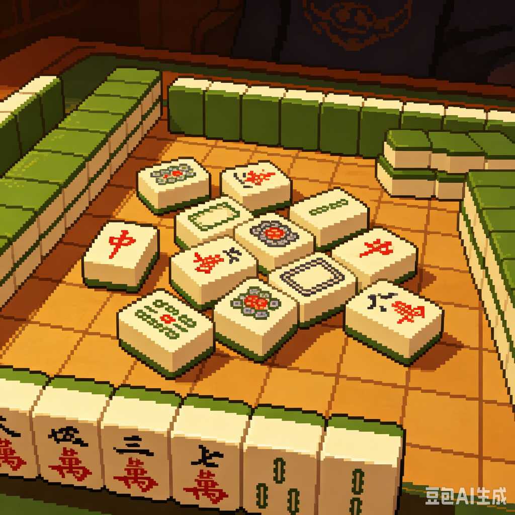 simulated ivory mahjong set