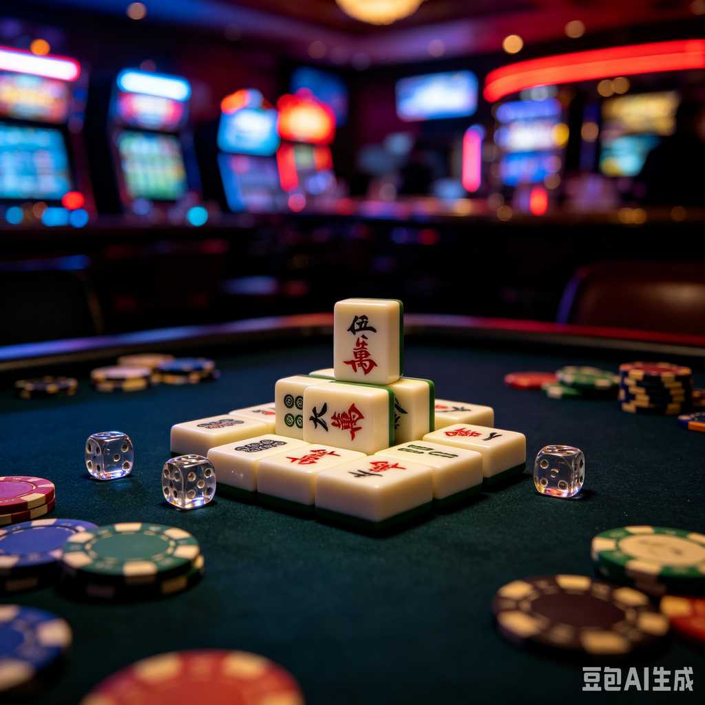 carved pattern mahjong set